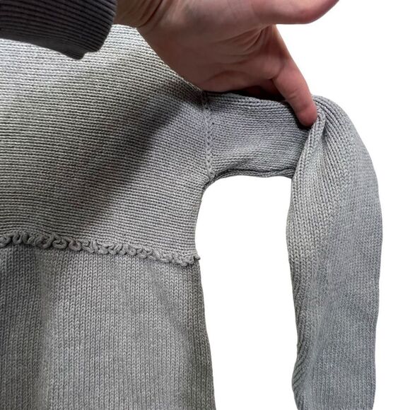 J. Jill Grey Knit Tunic Sweater Boat Neck S Petite- Measurements in pics - Picture 13 of 14